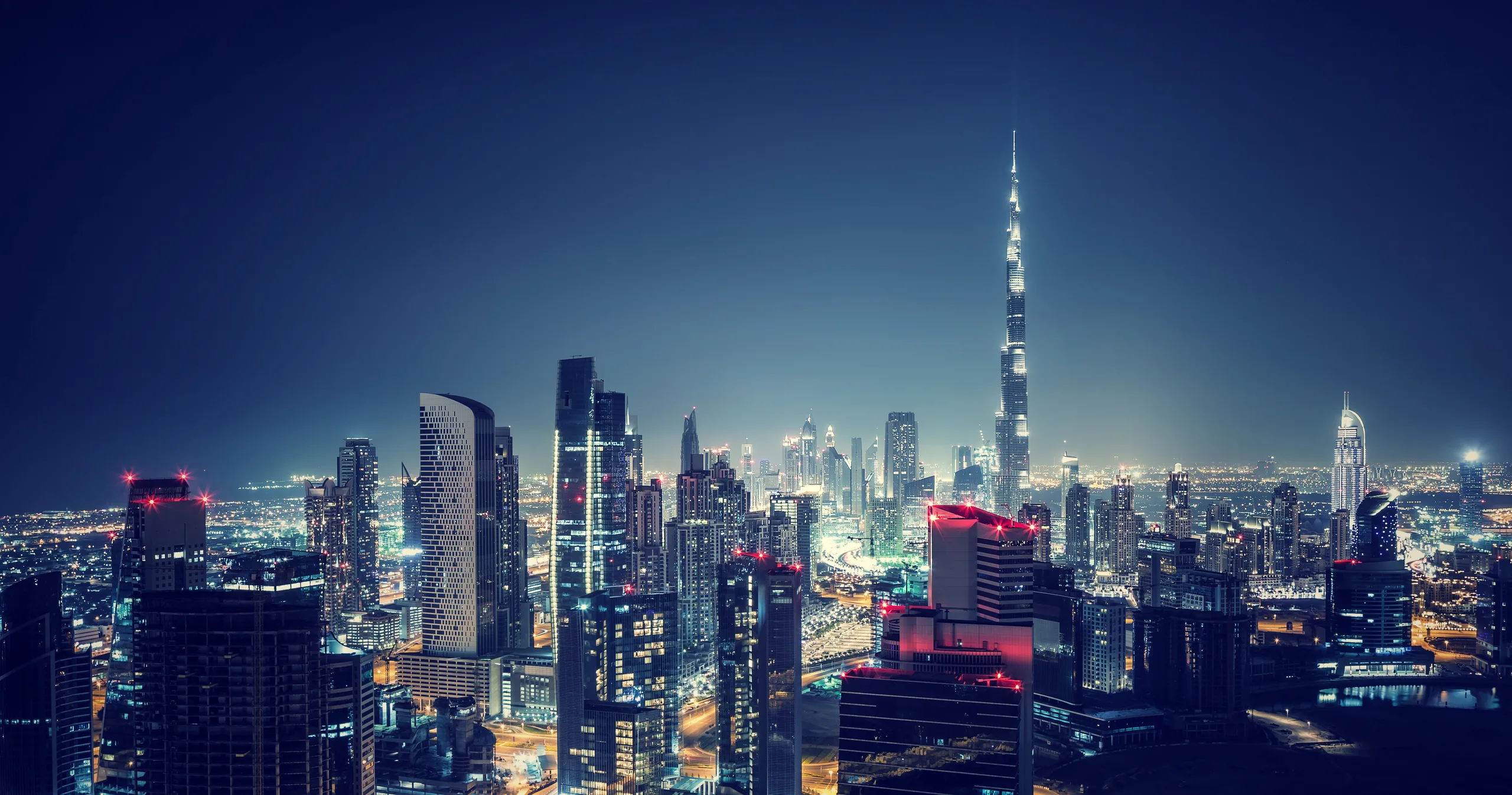 Dubai skyline at dusk — the market Aeon Core Technologies serves